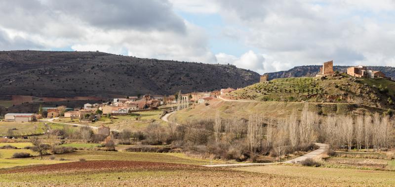 Vista de Riba de Saelices, Guadalajara (19441)