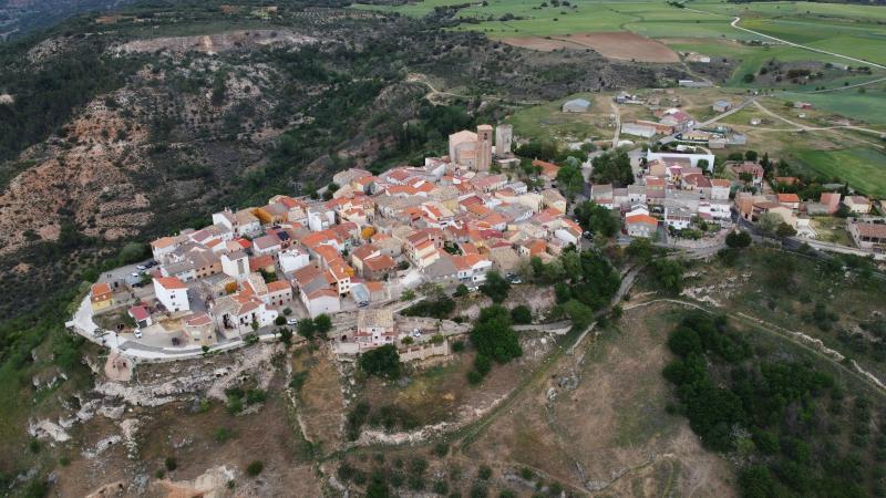 Vista de Valfermoso de Tajuña, Guadalajara (19411)